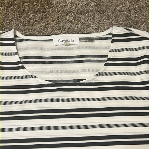 Calvin Klein top.  Medium.  Gently used, good condition.  Black and white. - Picture 3 of 3